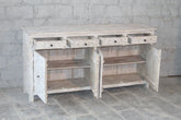 Mandala Hand Carved Solid Wooden Sideboard Buffet 182x92x42cm MAN0133  -